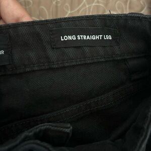 Long straight leg black jeans COTTON ON